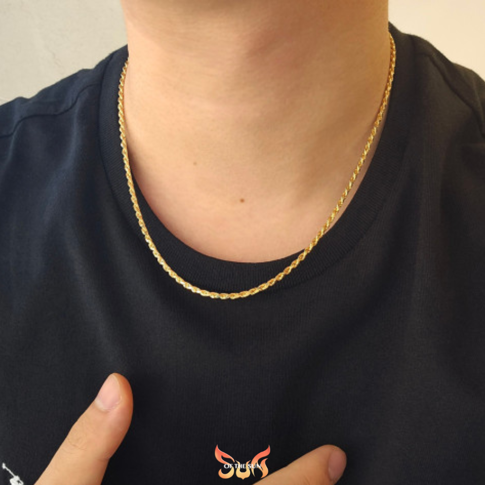 3 mẫu dây chuyền vàng nam 9999 2 chỉ, lưu ý khi mua vàng 24k