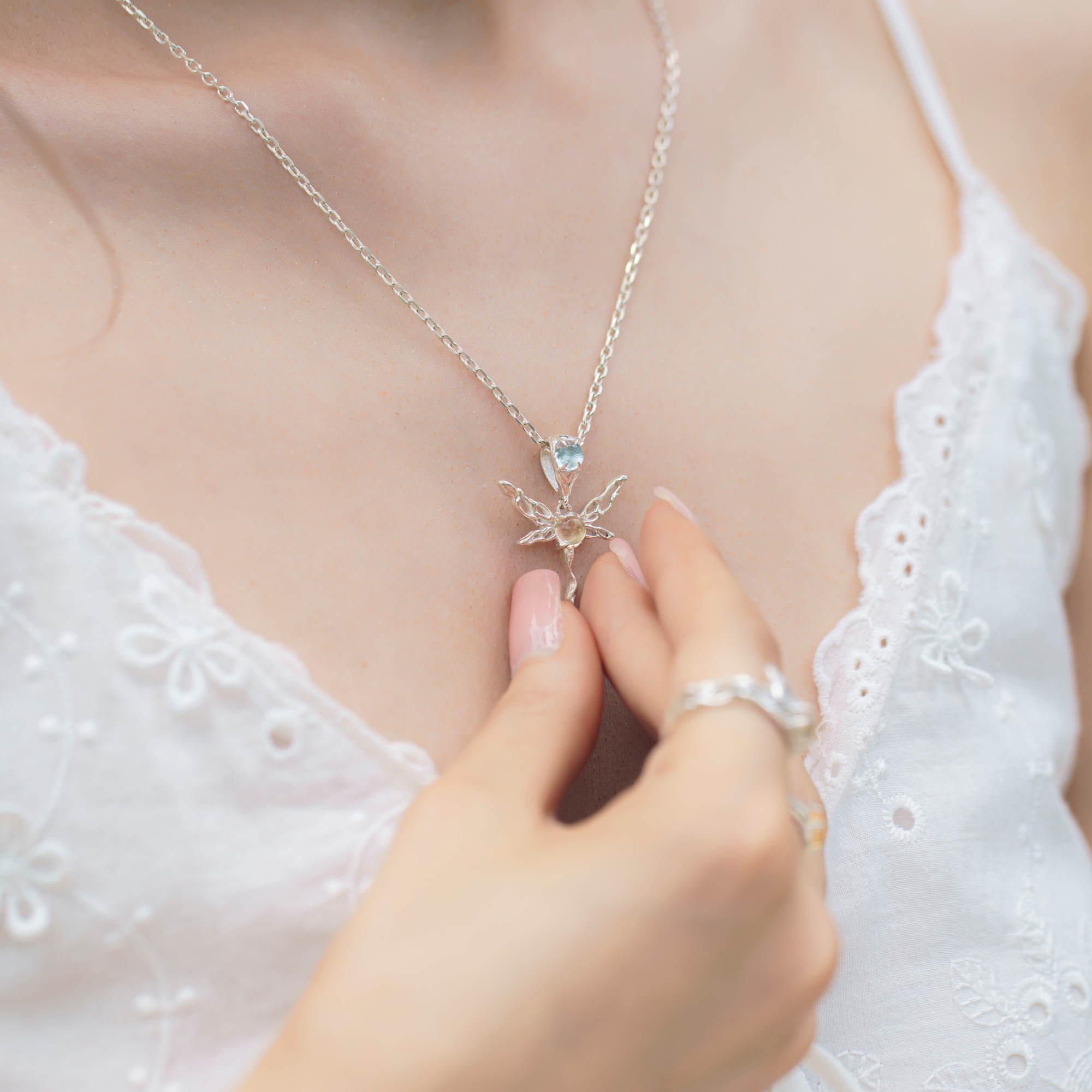 Zephyr Blue Topaz Pendant - InBloom OfTheSun