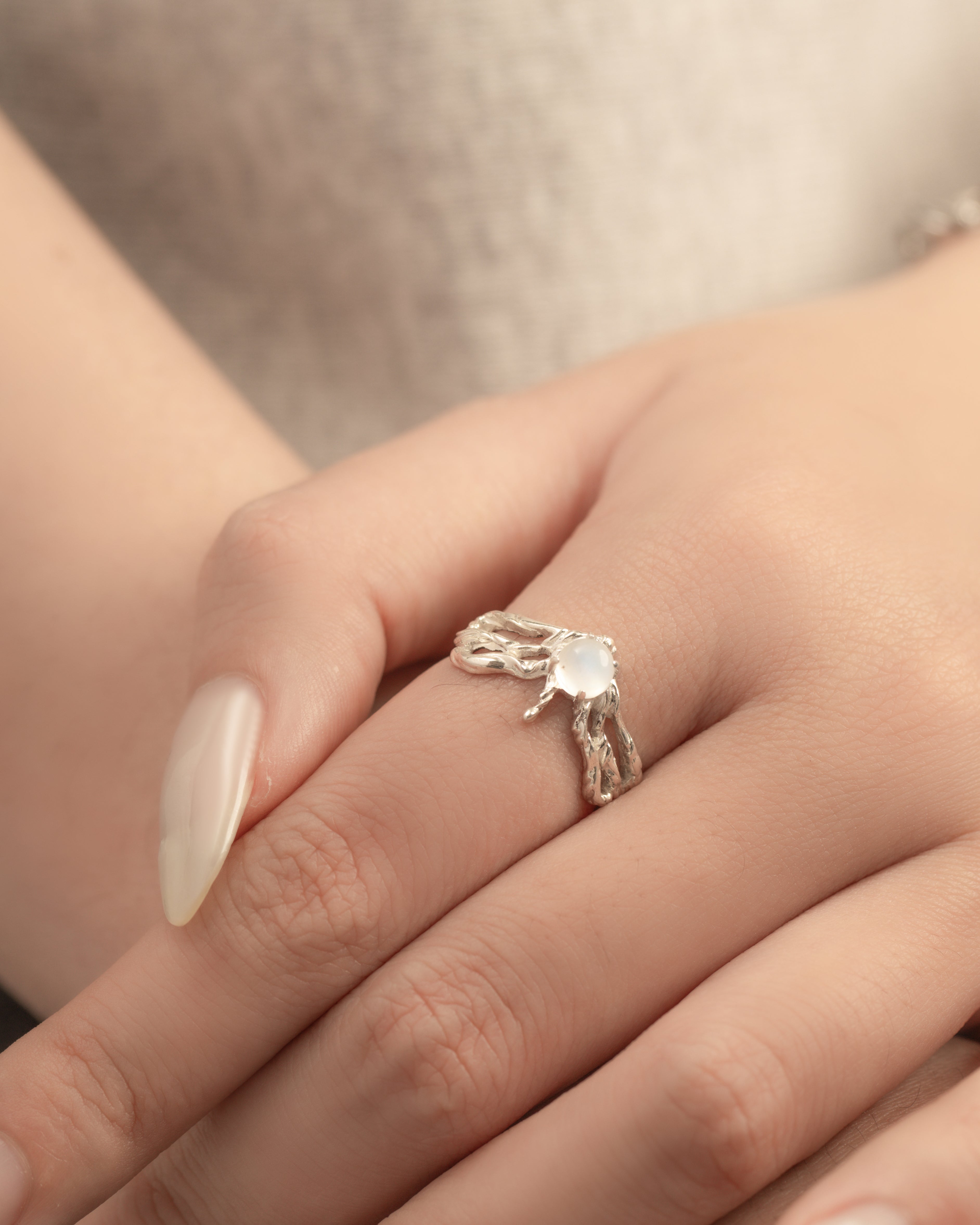 Aero Moonstone Ring - InBloom OfTheSun
