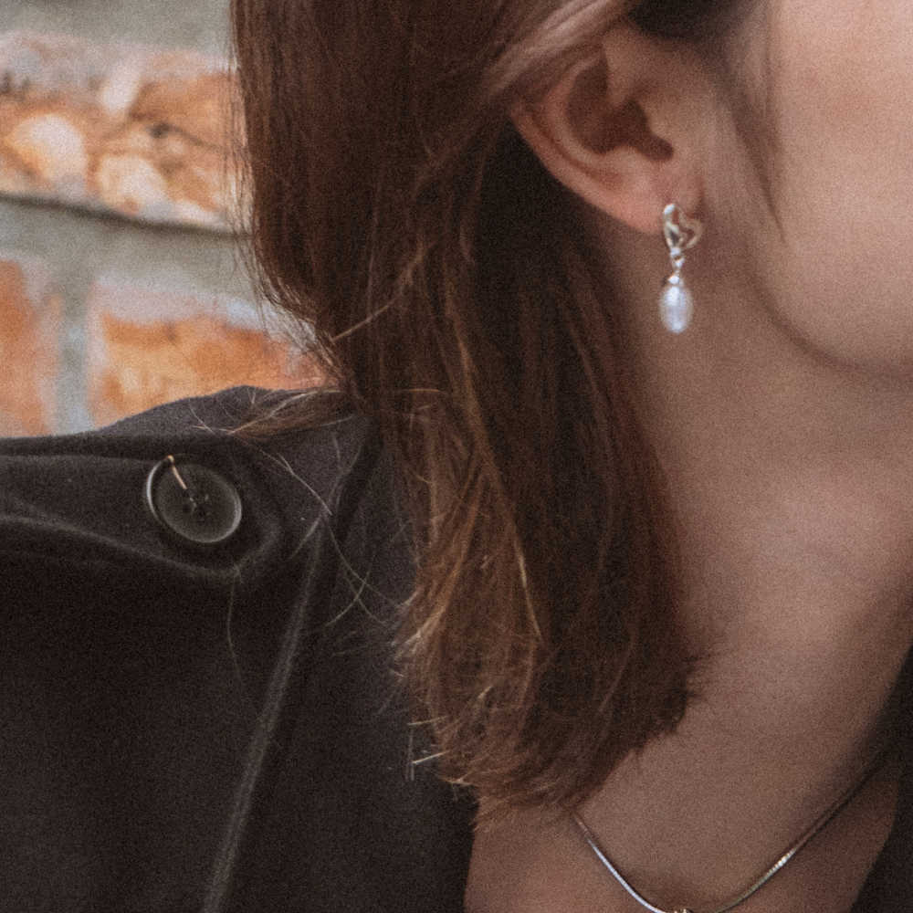 Sweet AMA Pearl Earring - Heart Ofthesun