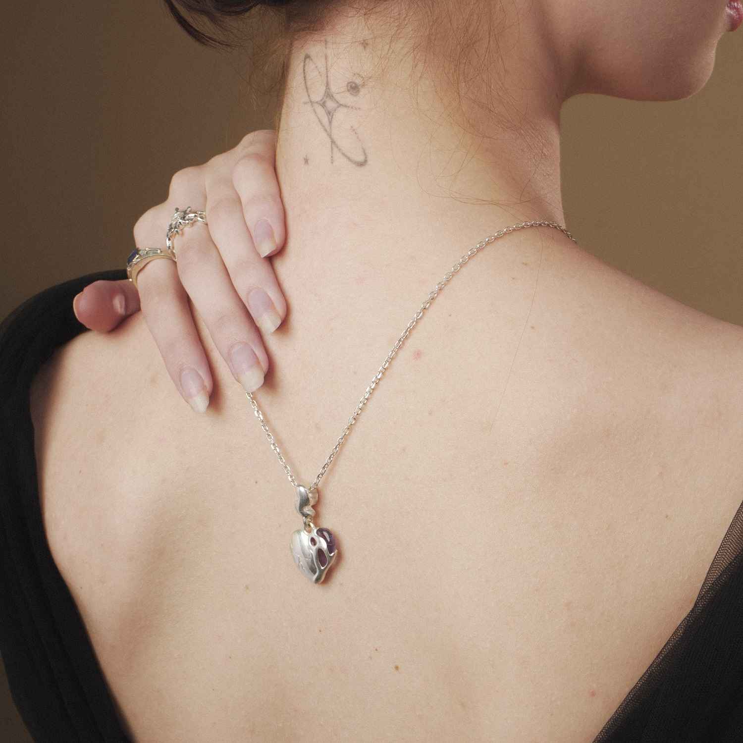 Quartz Pendant - Heart Ofthesun