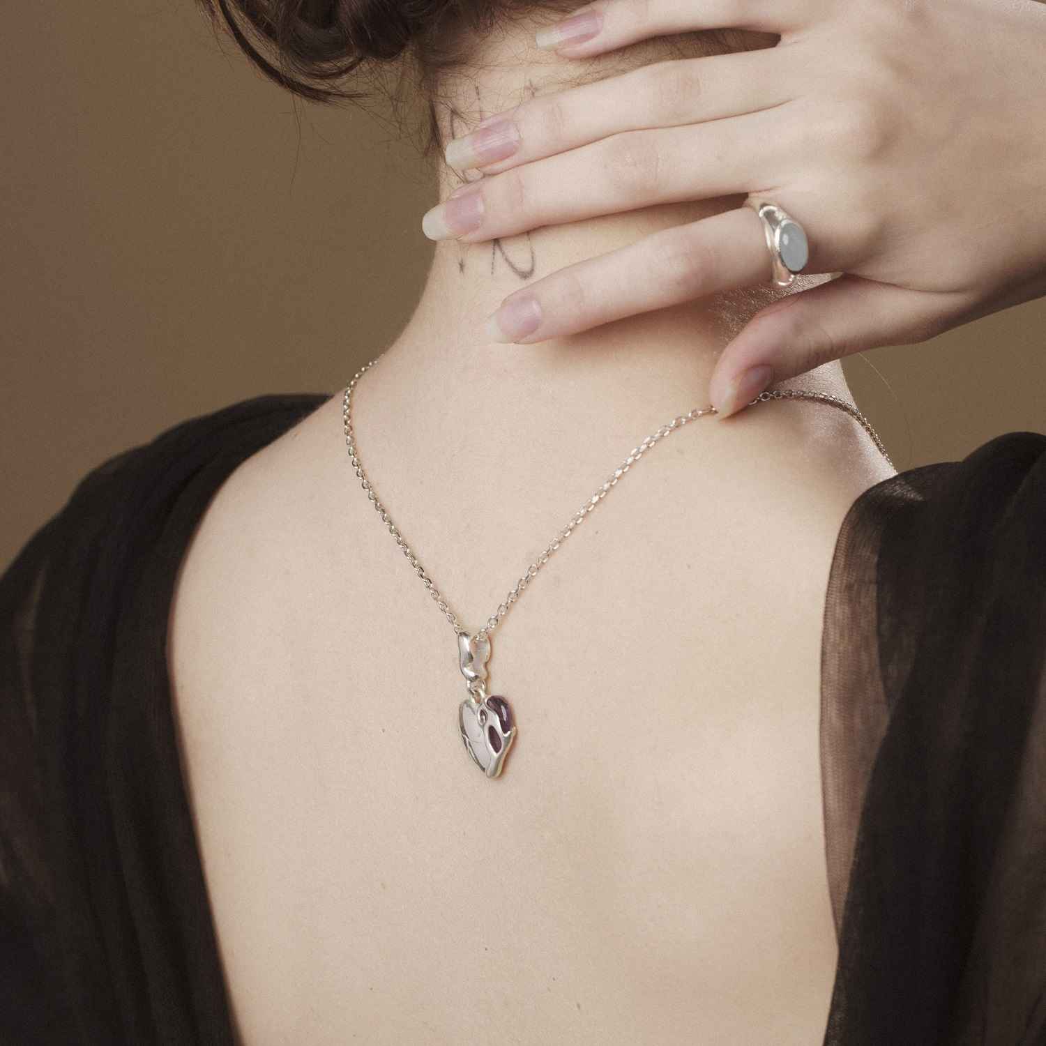 Quartz Pendant - Heart Ofthesun