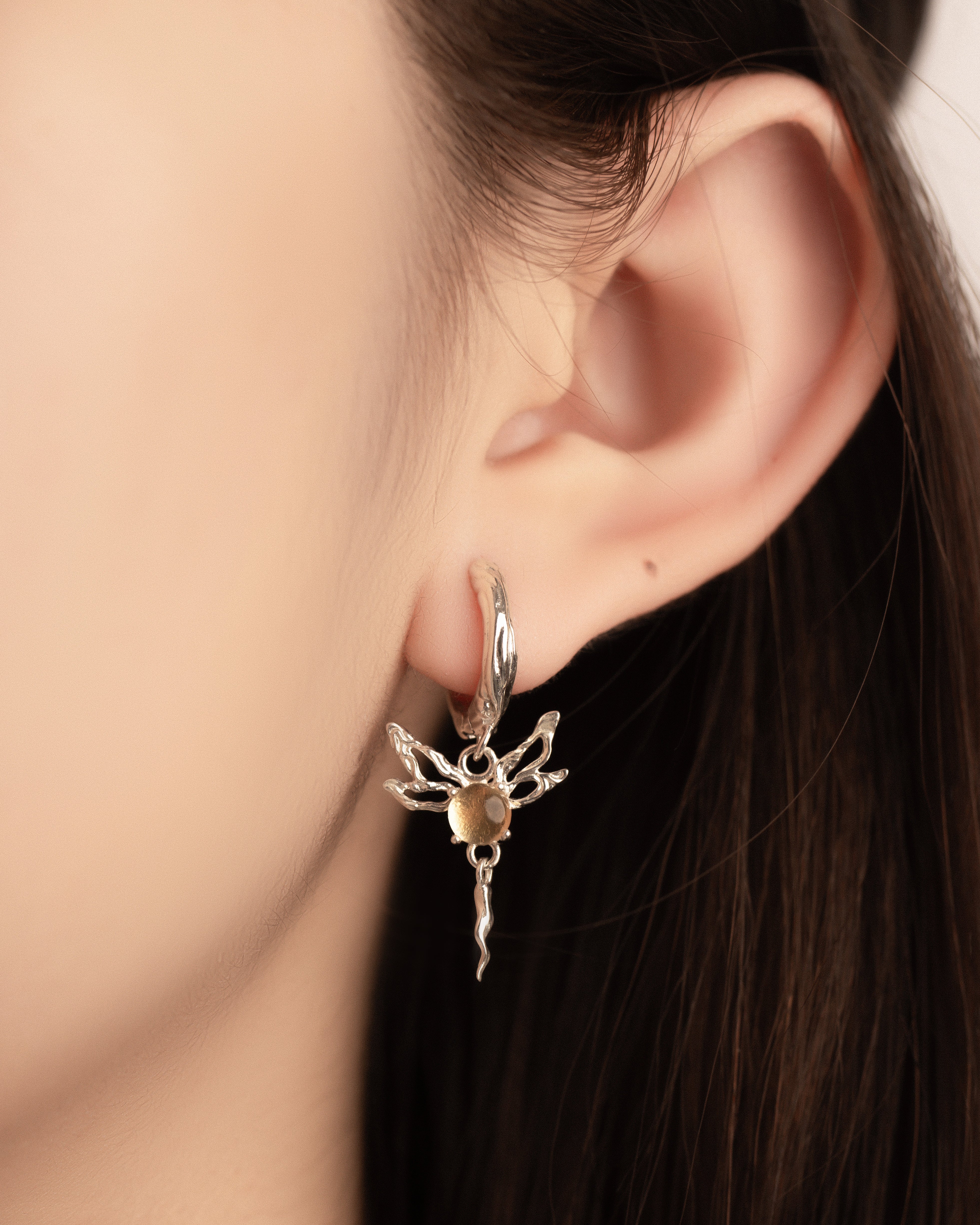 RayFlutter Citrine Earrings - InBloom OfTheSun